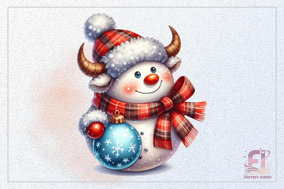 Download Christmas Cute Cow White Winter Calf PNG - Premium Resources